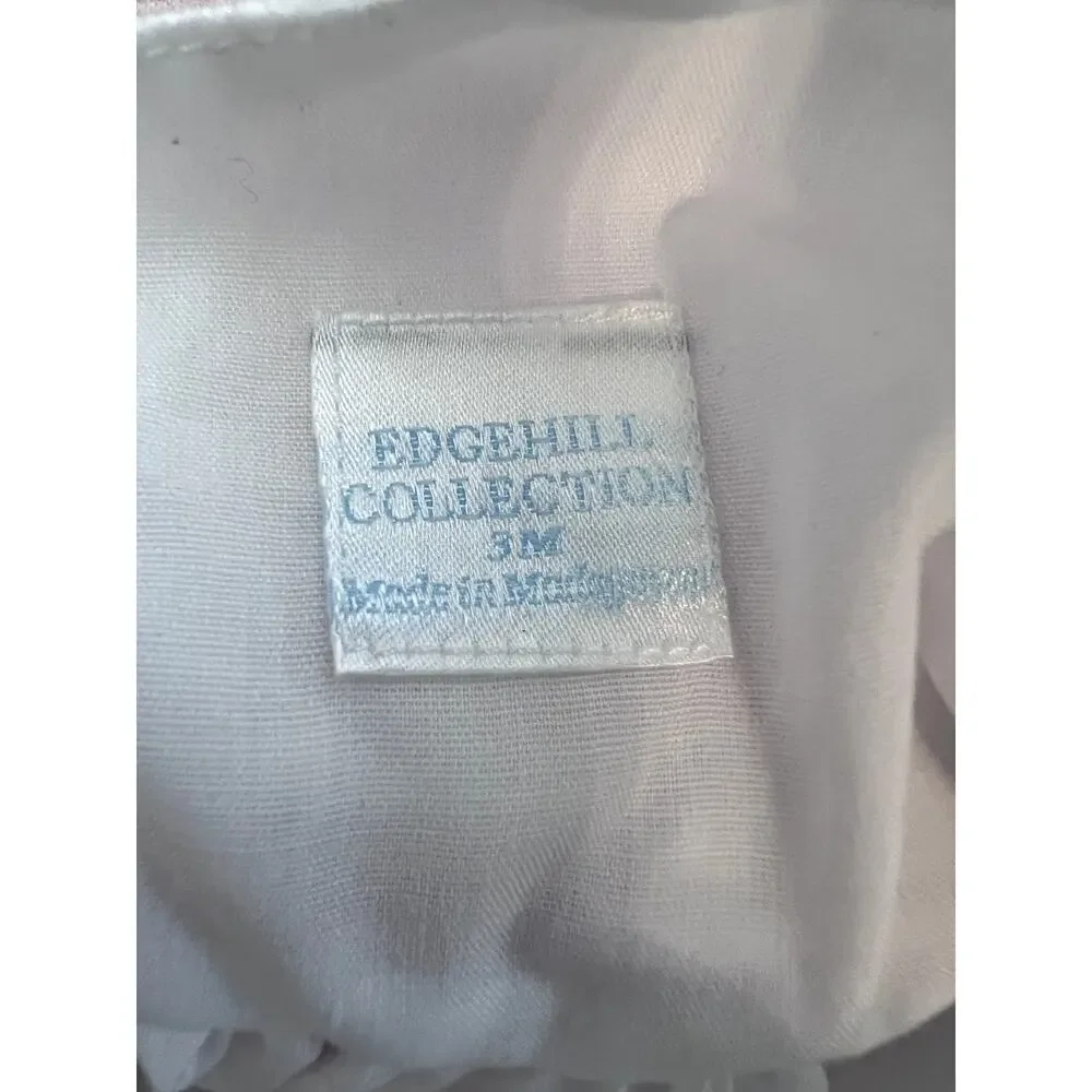 Adorable Edgehill Collection Pink & White Baby Outfit 3M